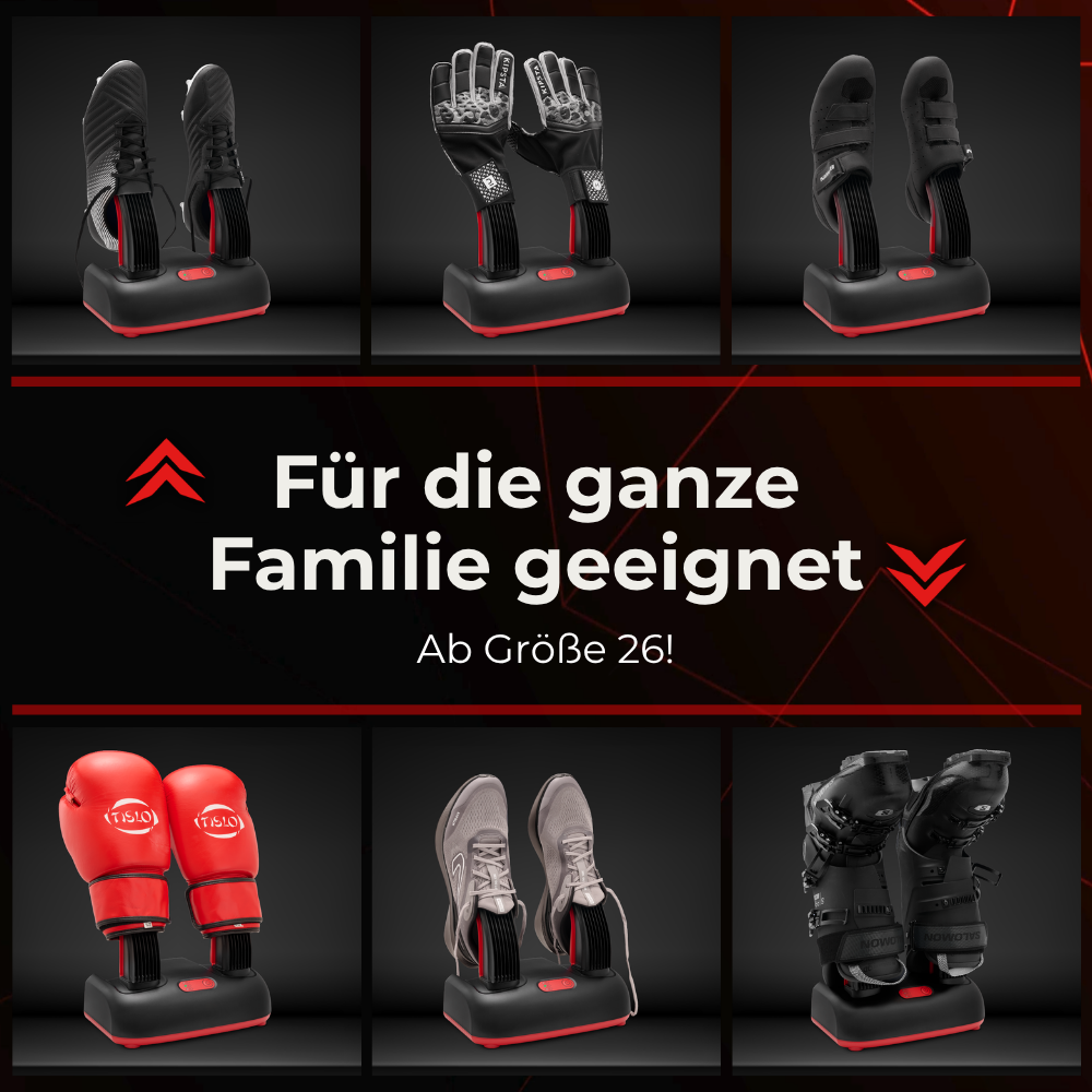 ShoeDry Airo für die ganze Familie geeignet, Größe EU 26–50