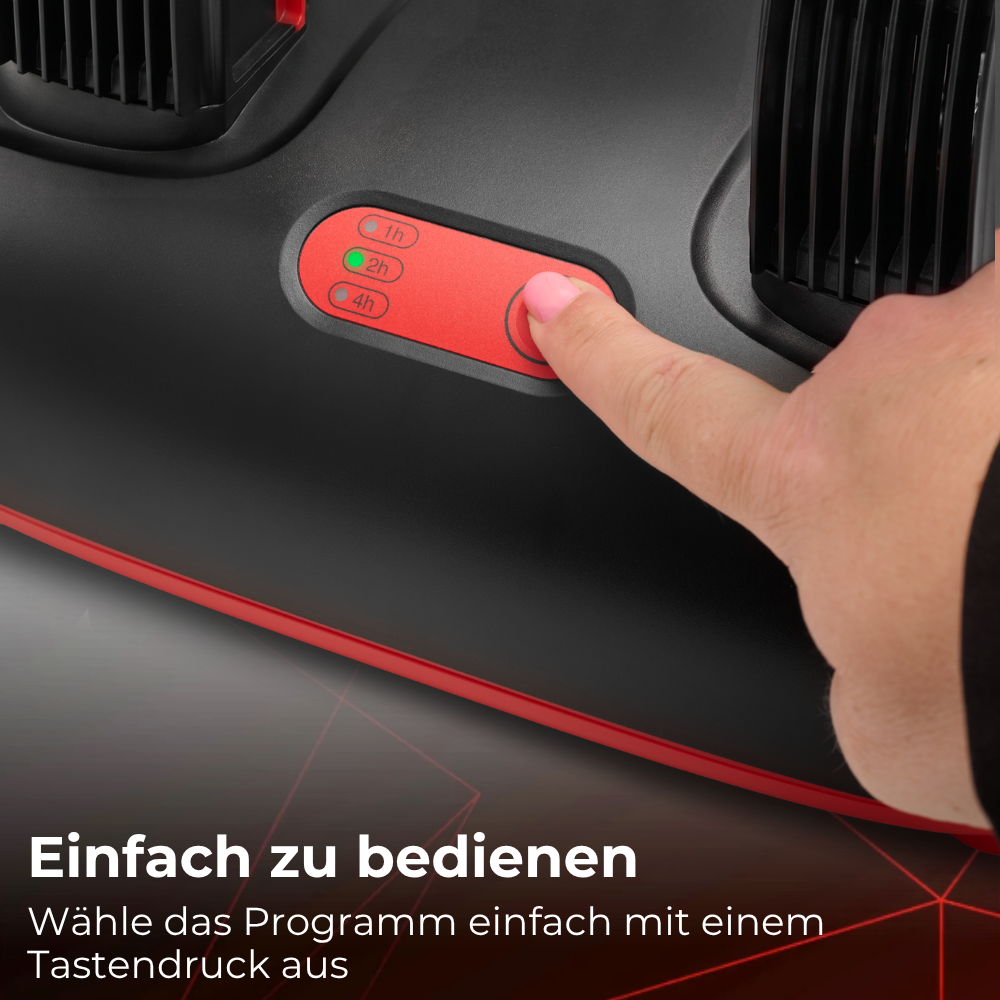 ShoeDry Airo ist einfach zu bedienen mit einem Knopf