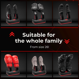 ShoeDry Airo suitable for the whole family, sizes EU 26–50