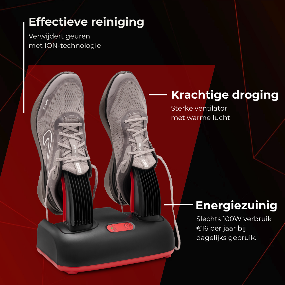 ShoeDry Airo droogt en reinigt