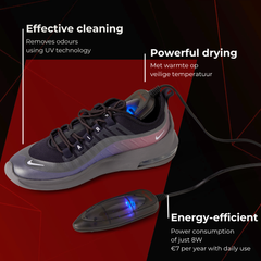 ShoeDry Airo Travel effective cleaning and powerful drying